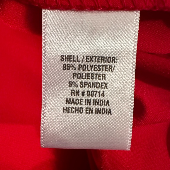 NWT MSK red cold shoulder rhinestone size extra large beautiful dress - Picture 7 of 9